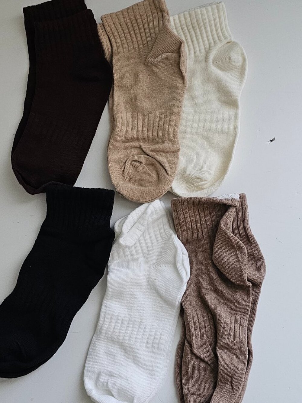 Women's 6 Pack Ankle Socks Fall Assorted Size S/M NEW